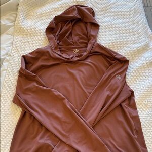 ALO Yoga Brown Hoodie